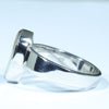 Australian Solid Boulder Opal Silver Ring - Size 9.75 Code CC552