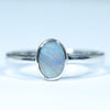 Natural Australian Boulder Opal Silver Ring - Australian Opal Shop