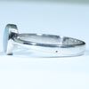 Australian Solid Boulder Opal Silver Ring - Size 9.5 Code CC453