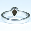 Australian Solid Boulder Opal Silver Ring - Size 7.25 Code CC544