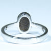 Australian Solid Boulder Opal Silver Ring - Size 8.5 Code CC486