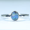 Natural Australian Boulder Opal Silver Ring - Australian Opal Shop