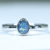 Silver Opal Ring - Australian Opal Shop - 186 Brisbane Rd - Gold Coast