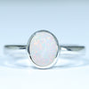 Natural Australian Lightning Ridge Opal Ring