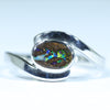 Natural Australian Boulder Opal Silver Ring - Australian Opal Shop - Gold Coast