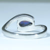 Lightning Ridge Dark Opal Silver Ring - Size 8.25 Code CC507