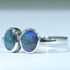 X2 Solid Queensland Boulder Opal - Sterling Silver