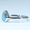 Australian Solid Boulder Opal Silver Ring - Size 5.75 Code CC481