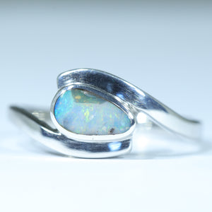 Natural Australian Boulder Opal Silver Ring - Australian Opal Shop - Gold Coast