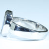 Australian Solid Boulder Opal Silver Ring - Size 8.5 Code CC498