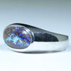 Silver Opal Matrix Men's Ring - Australian Opal Shop - Gold Coast