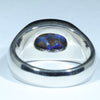 Natural Boulder Opal Matrix Mens Silver Ring - Size 9.5 Code - MR20