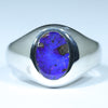 Silver Opal Men's Ring - Australian Opal Shop - 186 Brisbane Rd - Gold Coast