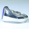 Natural Boulder Opal Mens Silver Ring - Size 10 Code - MRX