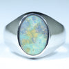 Silver Opal Men's Ring - Australian Opal Shop - 186 Brisbane Rd - Gold Coast
