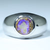 Silver Opal Men's Ring - Australian Opal Shop - 186 Brisbane Rd - Gold Coast