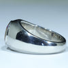 Natural Boulder Opal Mens Silver Ring - Size 8.25 Code - MR07