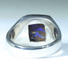 Natural Boulder Opal Matrix Mens Silver Ring - Size 11 Code - MR13