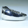 Natural Boulder Opal Mens Silver Ring - Size 11 Code - MR02