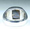Natural Boulder Opal Matrix Mens Silver Ring - Size 10.5 Code - MR24