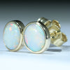 10k Gold - X2 Solid Coober Pedy White Opals