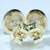 Coober Pedy White Opal Gold Earrings (7 x 6mm) Code EE113