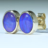 Gold Opal Studs - Australian Opal Shop - 186 Brisbane Rd - Gold Coast