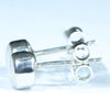 Coober Pedy White Opal Silver Stud Earring (5mm x 5mm) Code - V631