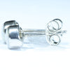 Coober Pedy White Opal Silver Stud Earring (5mm x 5mm) Code - V62