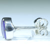 Australian Boulder Opal Silver Earrings (6mm x 5mm) Code - V36