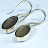 Natural Australian Boulder Opal Gold Earrings (15.5mm  x 10mm) Code W28