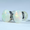 Sterling Silver - Solid Coober Pedy White Opal