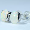 Sterling Silver - Solid Coober Pedy White Opal