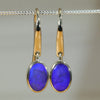 Gold Opal Drop Earrings - Australian Opal Shop - 186 Brisbane Rd - Gold Coast