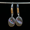 Silver Opal Earrings - Australian Opal Shop - 186 Brisbane Rd - Gold Coast