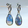 Silver Opal Earrings - Australian Opal Shop - 186 Brisbane Rd - Gold Coast