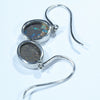 Australian Boulder Opal Silver Earring (11.5 mm x 9mm) Code - V44