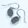 Australian Boulder Opal Silver Earring (13mm x 8mm) Code - V43