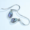 Australian Boulder Opal Silver Earring (10mm x 6mm) Code - V48