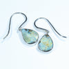 Australian Boulder Opal Silver Earring (14mm x 10mm) Code - V51