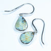 Australian Boulder Opal Silver Earring (14mm x 10mm) Code - V51