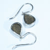Australian Boulder Opal Silver Earring (14mm x 10mm) Code - V51