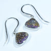 Australian Boulder Opal Silver Earring (11.5mm x 9mm) Code - V41
