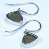 Australian Boulder Opal Silver Earring (11.5mm x 9mm) Code - V41