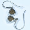 Australian Boulder Opal Silver Earring (8.5mm x 8mm) Code - V42