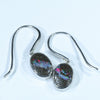 Australian Boulder Opal Silver Earring (10.5mm x 7.5mm) Code - V45