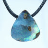 Natural Australian Boulder Opal Side Drill Pendant