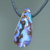 Natural Australian Boulder Opal Side Drill Pendant