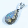 Australian Boulder Opal Silver Pendant with Silver Chain (13mm x 8mm) Code - Y213