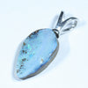 Australian Boulder Opal Silver Pendant with Silver Chain (16mm x 10mm) Code - Y208